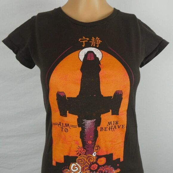 Teefury Firefly Serenity Graphic T Shirt Aim to Misbehave Can't Take the Sky S - Picture 4 of 7